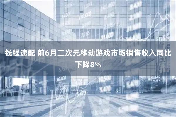 钱程速配 前6月二次元移动游戏市场销售收入同比下降8%