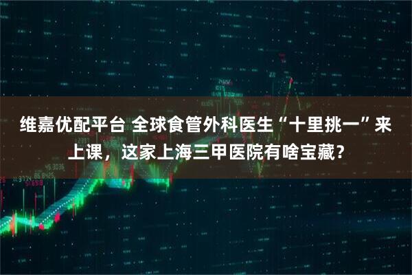 维嘉优配平台 全球食管外科医生“十里挑一”来上课，这家上海三甲医院有啥宝藏？